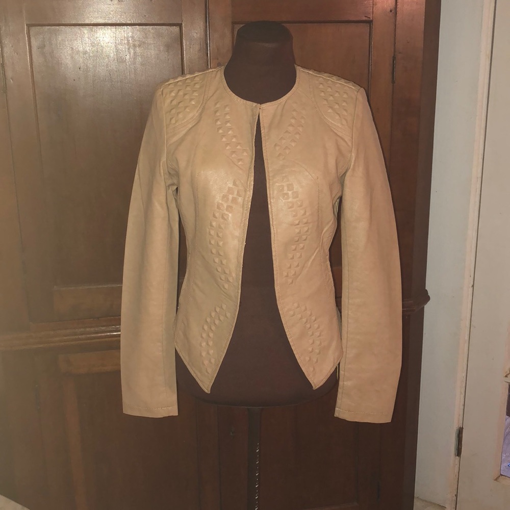 First Line Faux Leather (Viscos) Jacket SZ P  NWOT